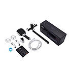 Змішувач для ванни Kroner KRP Essen SCH070 чорний настінний матовий з лійкою для ручного душу, фото 8