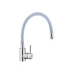 Раковина для кухні Kraft 7848 АR світла глибока, мийка побутова кухонна з гнучким змішувачем, набір, фото 6