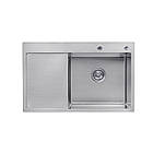 Раковина кухонна Kroner KRP Gebürstet 7849RHM 3,0/1,0 мм з нержавіючої сталі прямокутна, фото 2