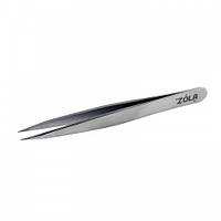 Пінцет для брів ZOLA Professional Tweezers PointПінцет професійний для брів ZOLA, точковий, срібний