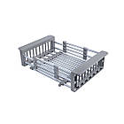 Раковина на кухню Kroner KRP Schwarze 7848RHM PVD 3,0/1,0 мм прямокутна з нержавіючої сталі, фото 6