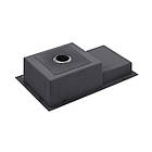 Раковина на кухню Kroner KRP Schwarze 7848RHM PVD 3,0/1,0 мм прямокутна з нержавіючої сталі, фото 8