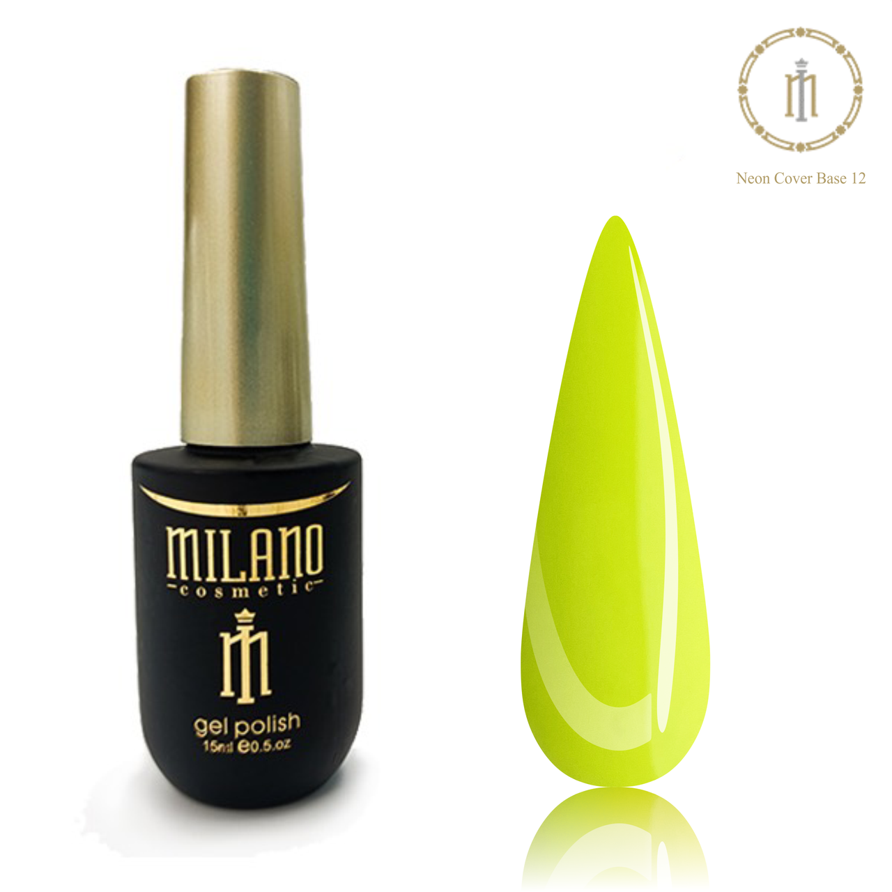 Камуфлююча неонова база №12 Milano Cosmetic,15 мл