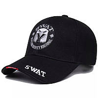 Кепка Бейсболка SWAT (Police, FBI) с изогнутым козырьком, Унисекс WUKE One size Черный