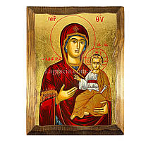 Писаная икона Божьей Матери Одигитрия 23,5 Х 28,5 см
