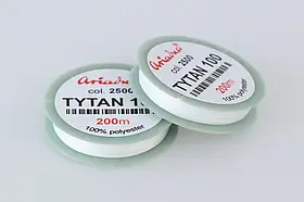 Бісерна нитка TYTAN100, 200 м біла