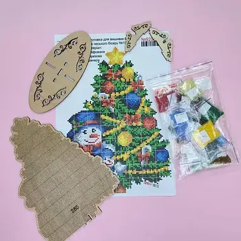 Новорічні іграшки для вишивки бісером по дереву та пластику