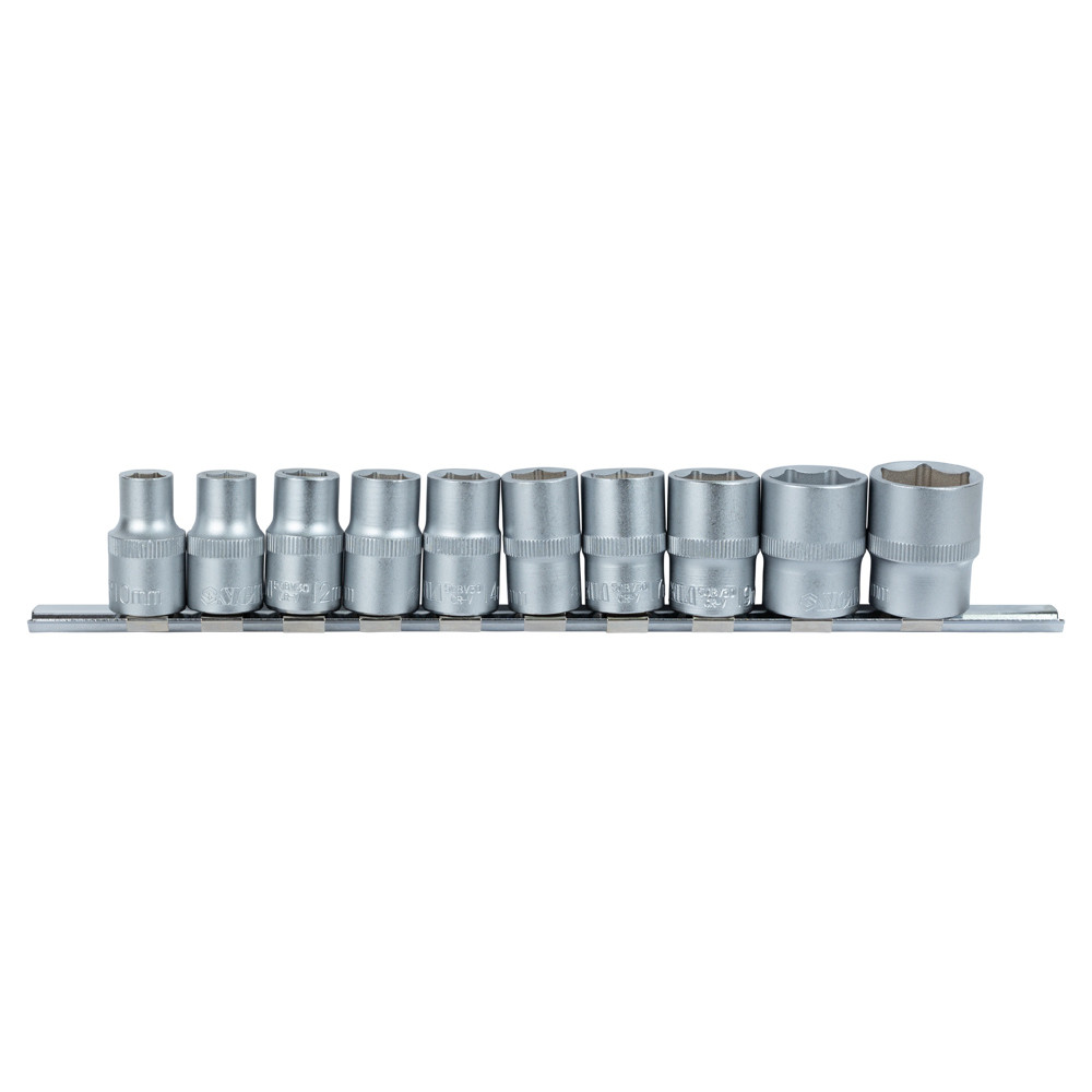 Набір насадок шестигранних 1/2" на планці 10 шт. CrV SIGMA (6003681)
