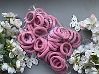 Резинка Калуш 4 см, 50 шт/уп люрекс розового цвета