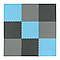 Мат-пазл (ласточкин хвіст) 4FIZJO Mat Puzzle EVA 180 x 180 x 1 cм 4FJ0156 Black/Grey/Light Blue, фото 2