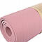 Коврик (мат) для йоги та фітнесу Springos TPE 6 мм YG0018 Pink, фото 7
