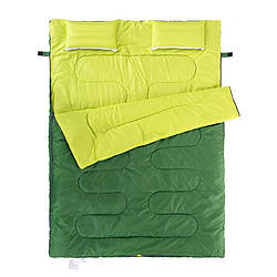 Спальник двомісний з подушками DOUBLE SD15M030-J Naturehike 6927595703793 (12°C) зелений