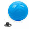М'яч для фітнесу (фітбол) масажний SportVida 55 см Anti-Burst SV-HK0290 Blue, фото 4