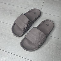 Шлепанцы мужские Adidas Adilette 43-44 серый, тапки летние пена