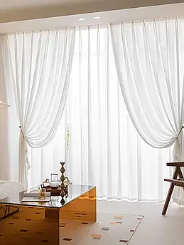 Тюль шифон білий, Туреччина, метражем