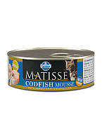 Влажный корм Farmina Matisse Codfish MOUSSE для кошек с треской, 85 г