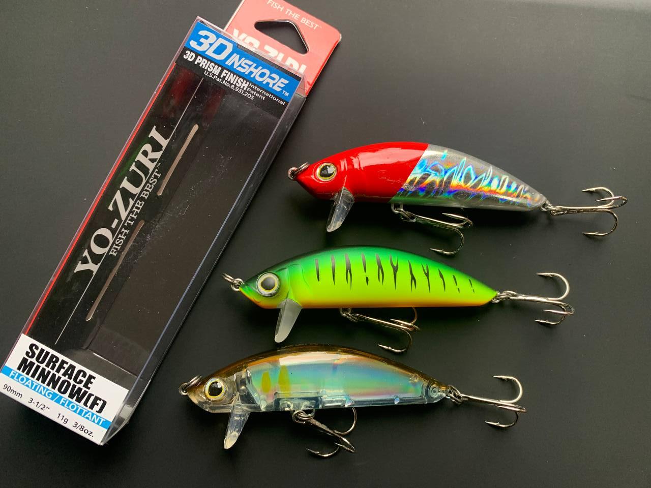 Набір Воблер Fishing 3D Inshore Surface Minnow F 90mm 11.0g (3шт)
