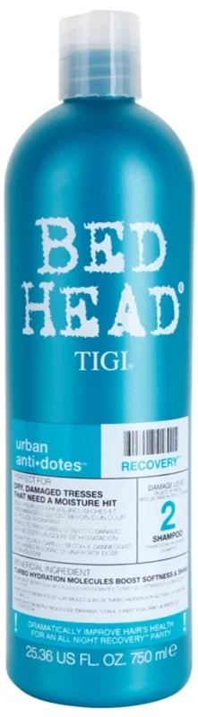 Шампунь зволожуючий для сухого та пошкодженого волосся Tigi Bed Head Urban Anti+Dotes Recovery Shampoo 750ml