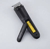 Машинка для стриження волосся Kemei Km-319 (від акумулятора, 4 насадки), фото 6