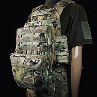 Рюкзак панель на плитоноске с отделом под гидратор тактическая MultiCam® Original/INVISTA CORDURA®