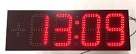 Годинник термометр світлодіодний вуличний з відображенням дати та місяця. Суперяскраві! 900х300мм
