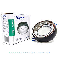 Встраиваемый светильник Feron DL1842 BK-CHR MR16 GU5.3 (врезной точечный) черный хром