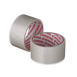 Скотч прозорий 48 мм*25 м*52мкм INTERTOOL KT-09011