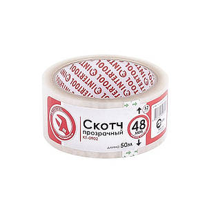 Скотч прозорий 48 мм*50 м*52мкм INTERTOOL KT-09021