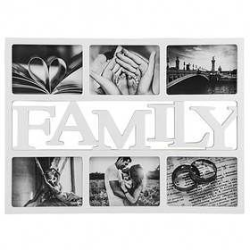 Фотоколаж "Family" 46*34*2 см, білий, МДФ (2004-040)