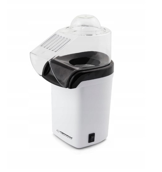 Апарат для виготовлення попкорну Esperanza POOF білий 1200 Вт, фото 1