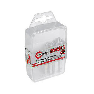 Комплект викруткових насадок PH2 1/4" x 50 мм INTERTOOL VT-00141