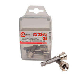 Комплект викруткових насадок SL4/PH2 1/4"x75 мм INTERTOOL VT-00361