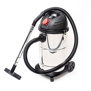 Пилосос будівельний 30 л., корпус із неірж. сталі, 1400 Вт. INTERTOOL DT-10301