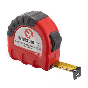 Рулетка з фіксатором 10 м "EXTRA" INTERTOOL MT-02101