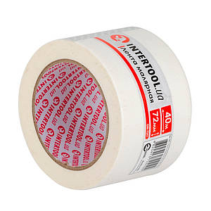 Стрічка малярська 72 мм, 40 м, біла INTERTOOL DM-72411