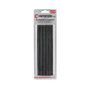 Комплект чорних клейових стрижнів INTERTOOL RT-10231
