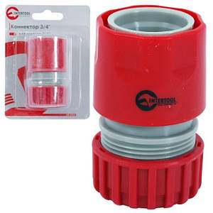 Конектор 3/4" для шланга 3/4" INTERTOOL GE-10181
