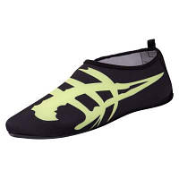 Взуття Skin Shoes для спорту та йоги SP-Sport Ієрогліф PL-0419-BK розмір 34-45 чорний-салатовий Код PL-0419-BK