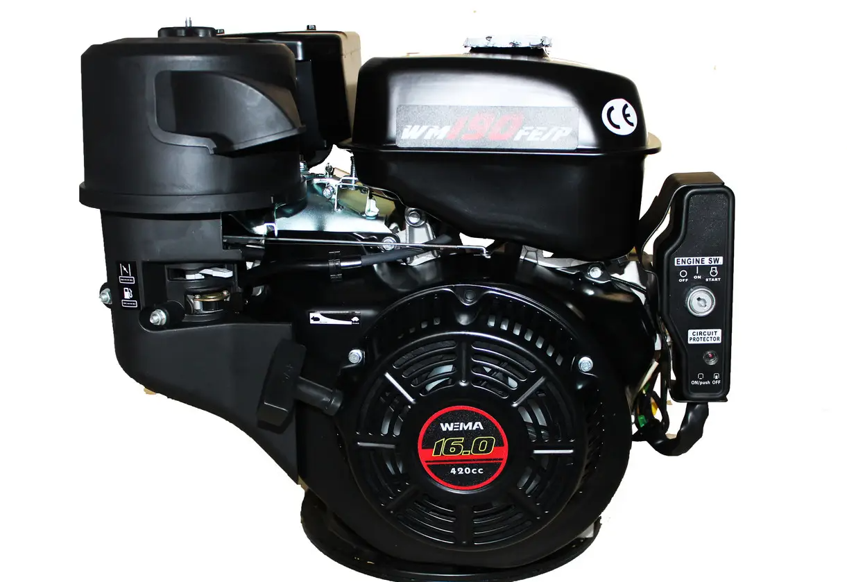 Двигун бензиновий Weima WM190FE-L (R)  (16 к.с., редуктор, шпонка, 25 мм, стартер)