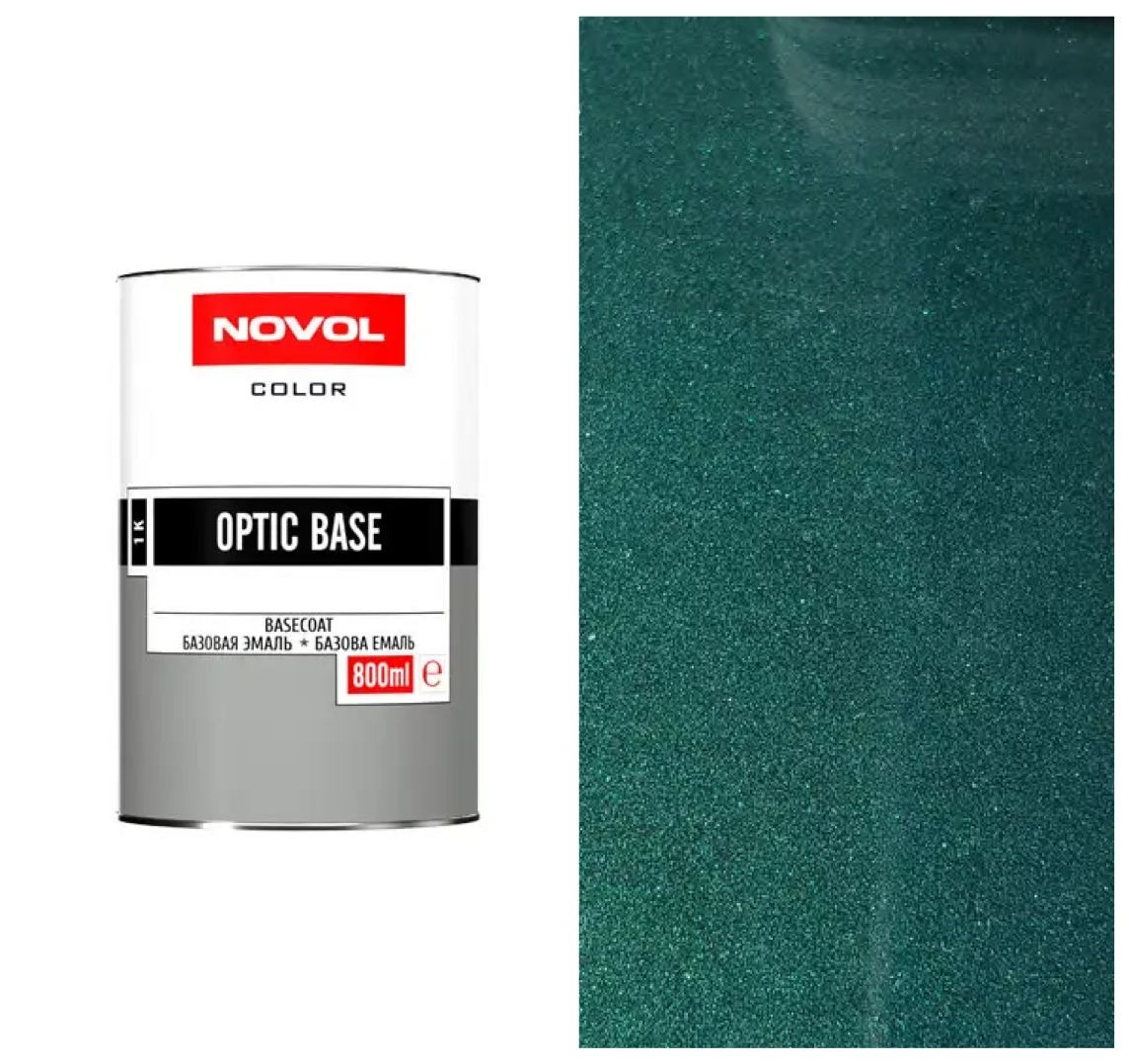Автоемаль Novol Optic Base 1л зелена 963