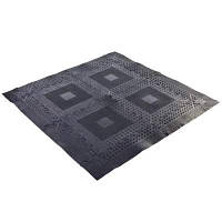 Килимок модульне підлогове покриття для спортзалу Zelart FI-5349 118х118см чорний Код FI-5349