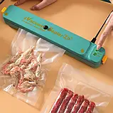 Вакуумний пакувальник для їжі Vacuum Sealer MA-28 Зелений, фото 5