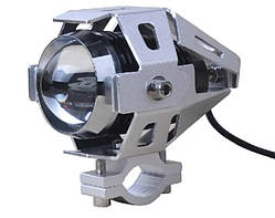 Протитуманна фара (лазерна гармата) DRL U5 (сріблястий корпус)