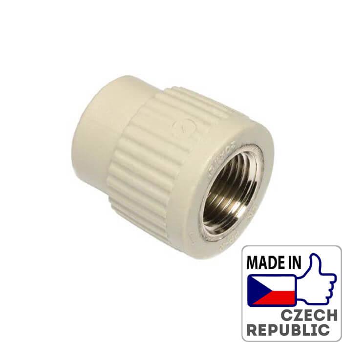 Перехід з металевим внутрішнім різьбленням 1/2”x20мм Wavin Ekoplastik