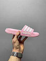 Жіночі шльопанці Adidas Slides Pink рожеві найк літо резина