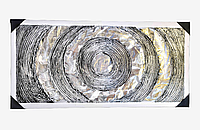 Картина настенная объемная с металлизированным покрытием на холсте - панно C2122