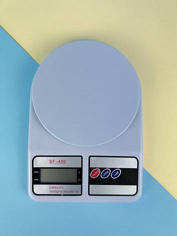 Ваги кухонні електронні до 10 кг Electronic Kitchen Scale SF-400, білі, фото 1