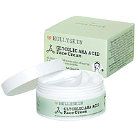 Восстанавливающий крем для лица с гликолевой кислотой Hollyskin Glycolic AHA Acid Face Cream 50 ml