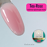 Камуфлювальний гель для нарощування нігтів чайна троянда Tea Rose Global Fashion 56 ml, фото 2
