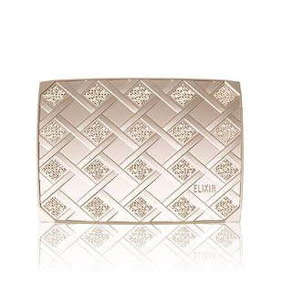 Shiseido Elixir Seperieur Compact Case L футляр із дзеркалом і спонжем для змінного блока пудри, 101х15х72